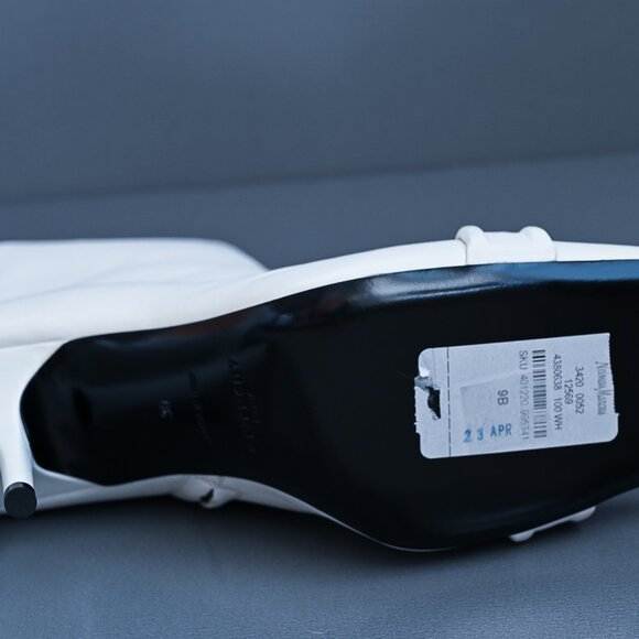 Givenchy White Lamb Leather Ankle Boots 90mm 9/39 - Picture 8 of 14